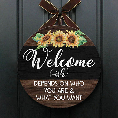 Wooden Door Sign