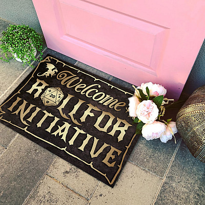 Alternative view of Funny Roll for Initiative Entrance Doormat - Funny Saying Welcome Mat