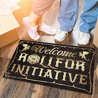 Funny Roll for Initiative Entrance Doormat - Funny Saying Welcome Mat
