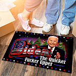 6NH. Uu tien. Biden The Quicker (7) Doormat mockup 6