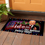 6NH. Uu tien. Biden The Quicker (7) Doormat mockup 1