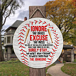 2O. Ignore The Grass-Sample Design Door Sign Mockup 3