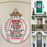 2O. Ignore The Grass-Sample Design Door Sign Mockup 12