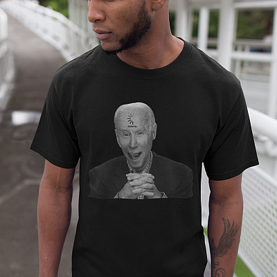 Alternative view of Biden Buffering Joe Biden Loading Funny T-Shirt - Anti Biden Shirt