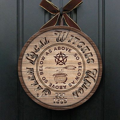 Wooden Door Sign