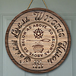 11 HG. Local Witches Door Sign Mockup 9