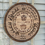 11 HG. Local Witches Door Sign Mockup 14