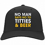 no man, Black, Twill Cap