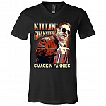 Killin Grannies Smackin Tshirt, Black, V-Neck T-Shirt Killin Grannies Smackin Tshirt, Black, V-Neck T-Shirt