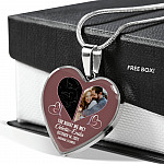The Night Sky Couple Story Of Us Personalized Photo Heart Pendant Necklace - Custom Names Anniversary Star Map Heart Necklace