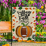 15 HG. Football and Fall-30x40 Garden Flag Mockup 4