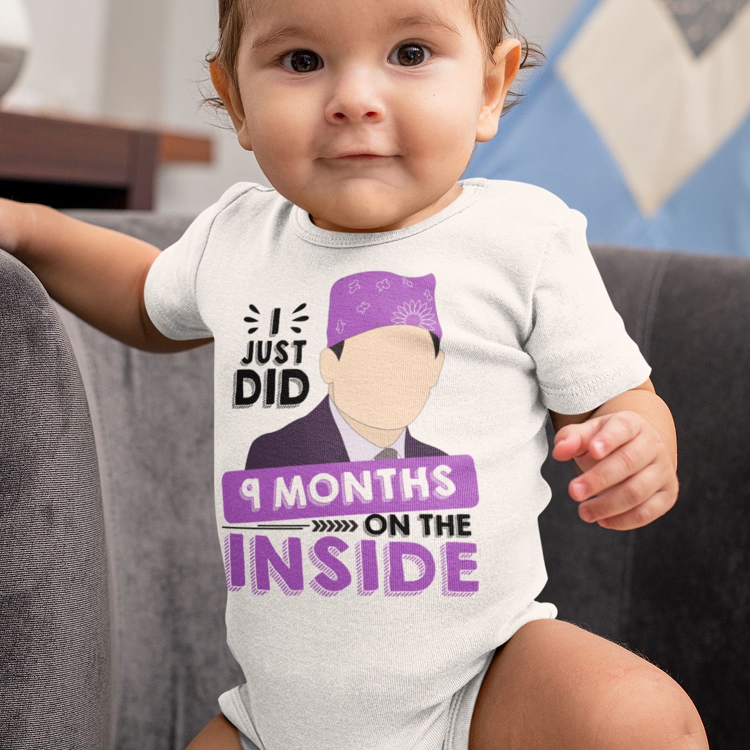 I Just Did 9 Months On The Inside Baby Onesie Baby Toddlers Bodysuit