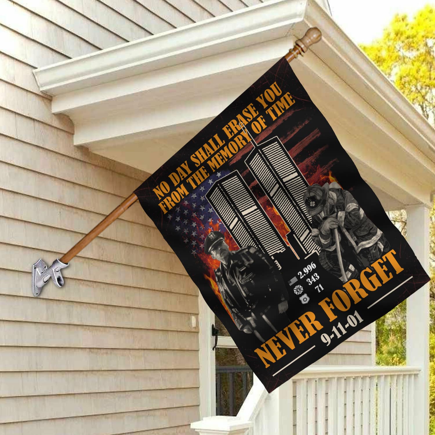 1NH. No Day Shall House Flag Mockup 2