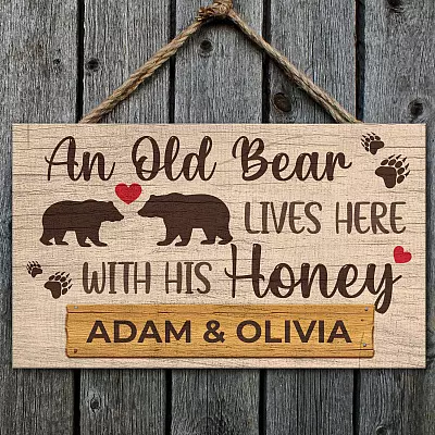 Wooden Door Sign