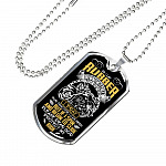 As I Lay Rubber Down The Street I Pray For Traction I Can Keep Bikers Racing Dog Tag Pendant Necklace