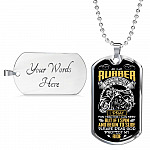 As I Lay Rubber Down The Street I Pray For Traction I Can Keep Bikers Racing Dog Tag Pendant Necklace