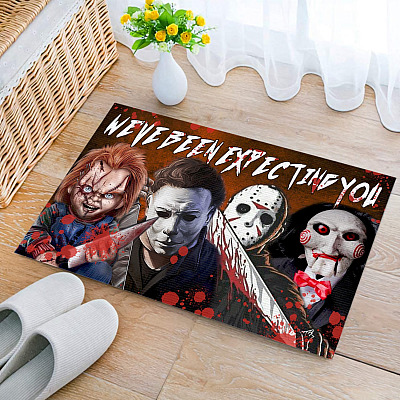 Horror Movie We've Been Expecting House Doormat - Outdoor Indoor Doormat - Horror Movie Character Doormat