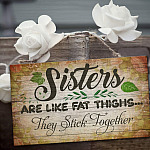 1O. Sisters Fat Thighs (5) Door Sign RectangleMockup 3
