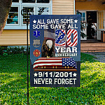 3KT. All Gave Some Some Gave All 911-30x40 Garden Flag Mockup 3