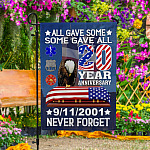 3KT. All Gave Some Some Gave All 911-30x40 Garden Flag Mockup 4