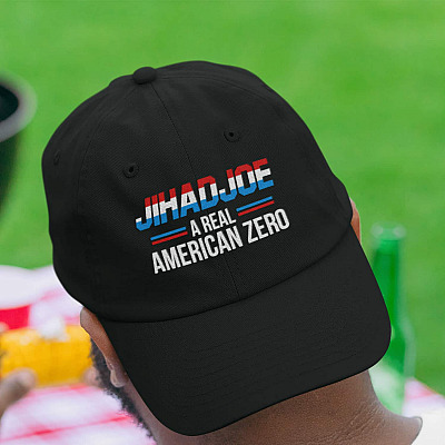 JIHADJOE A Real American Zero Twill Cap - Anti Joe Biden Funny High-Profile Snapback Hat