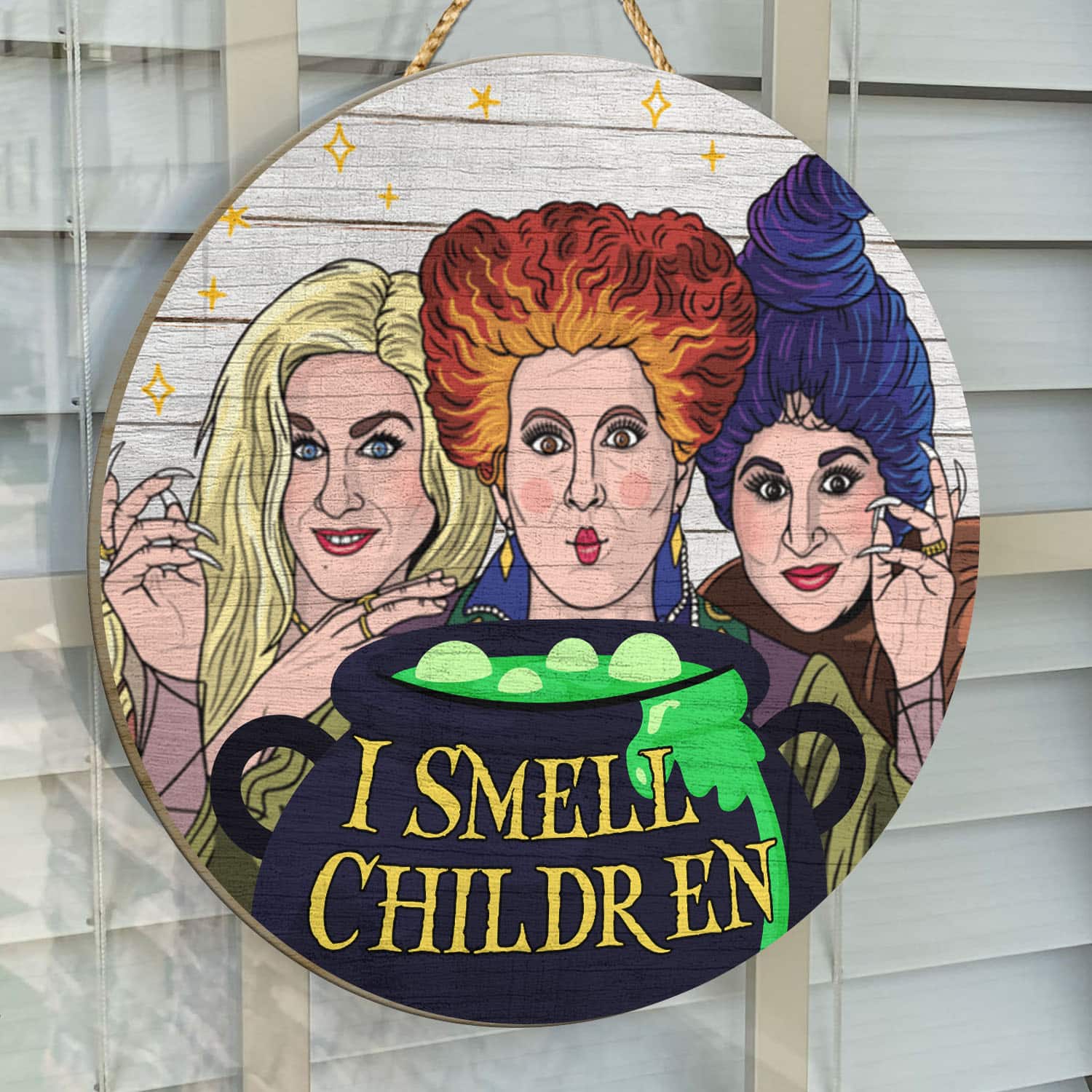 1BN. I Smell Children Sign (6) Door Sign Mockup 14