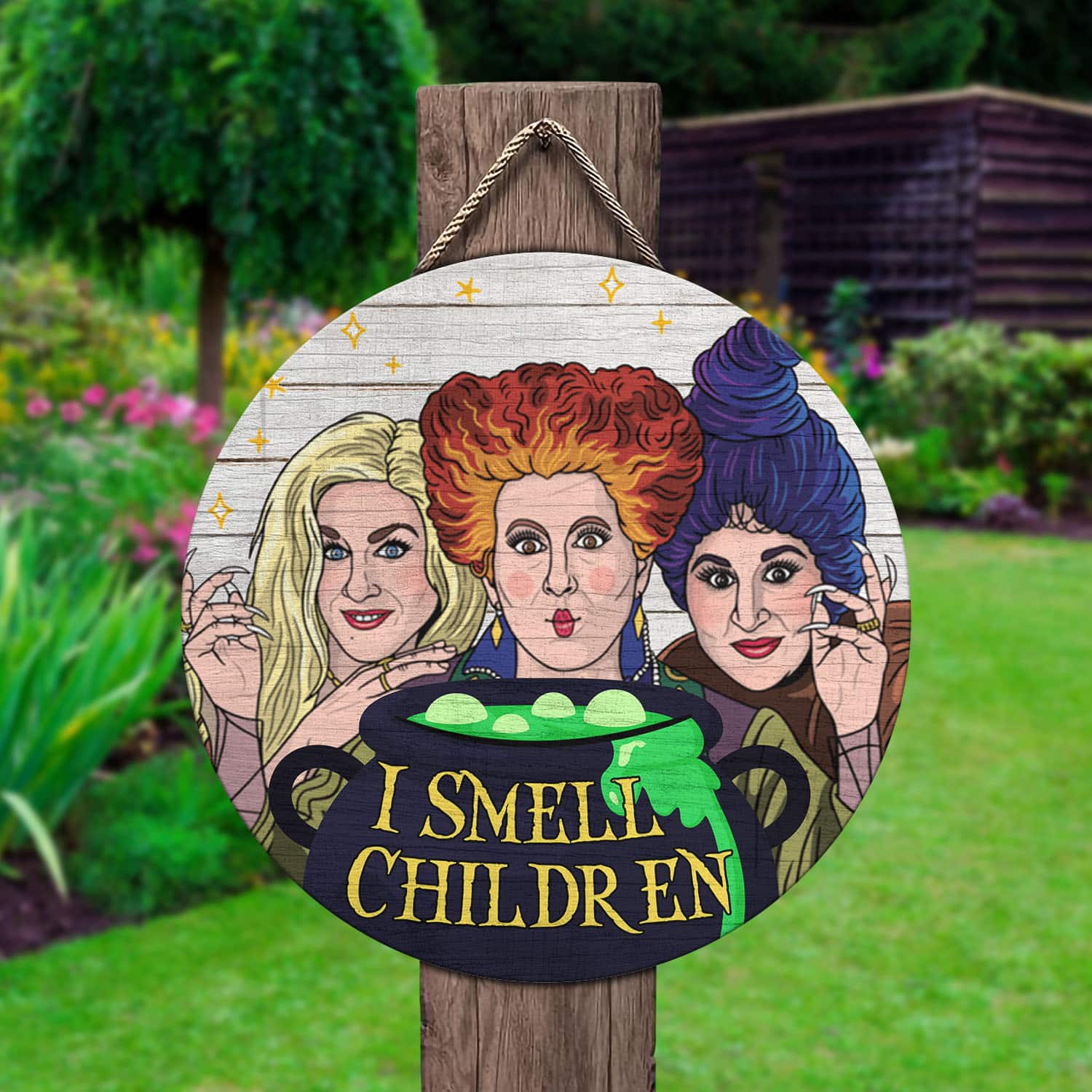 1BN. I Smell Children Sign (6) Door Sign Mockup 2