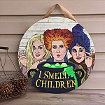 1BN. I Smell Children Sign (6) Door Sign Mockup 4