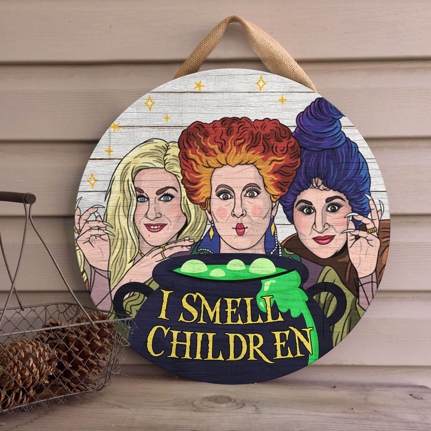 1BN. I Smell Children Sign (6) Door Sign Mockup 4