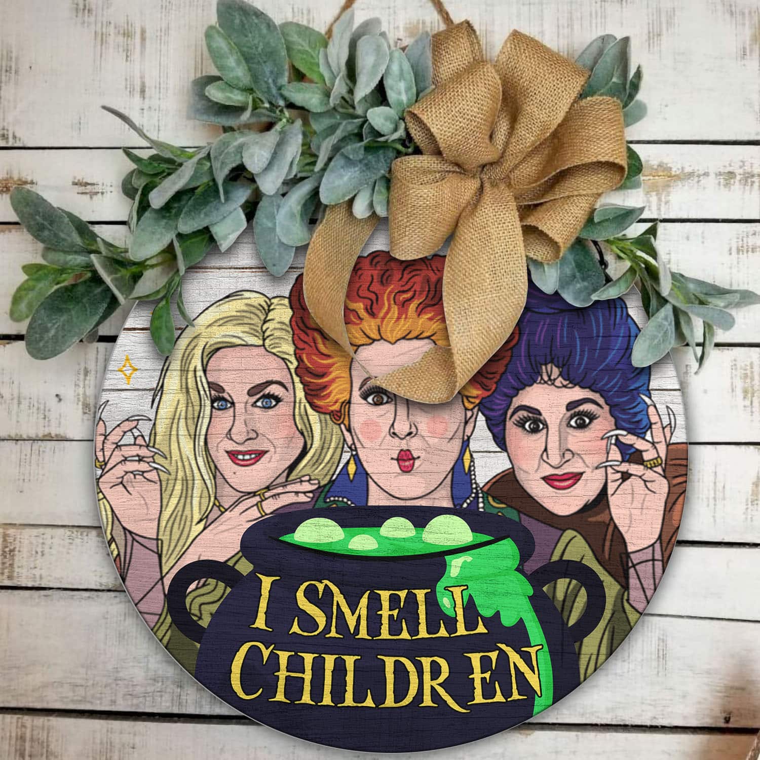 1BN. I Smell Children Sign (6) Door Sign Mockup 11