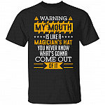 warning, Black, Unisex T-Shirt