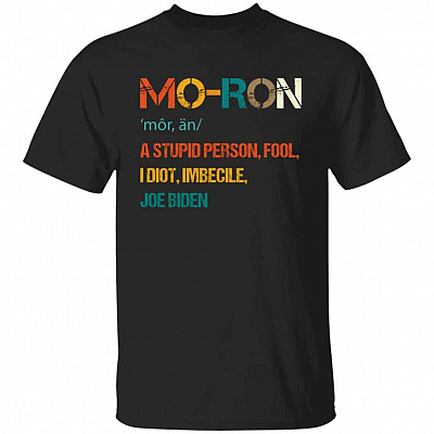 moron, Black, Unisex T-Shirt