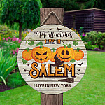 6KT. Not All Witches Live In Salem Door Sign-sample design Door Sign Mockup 2