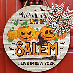6KT. Not All Witches Live In Salem Door Sign-sample design Door Sign Mockup 10