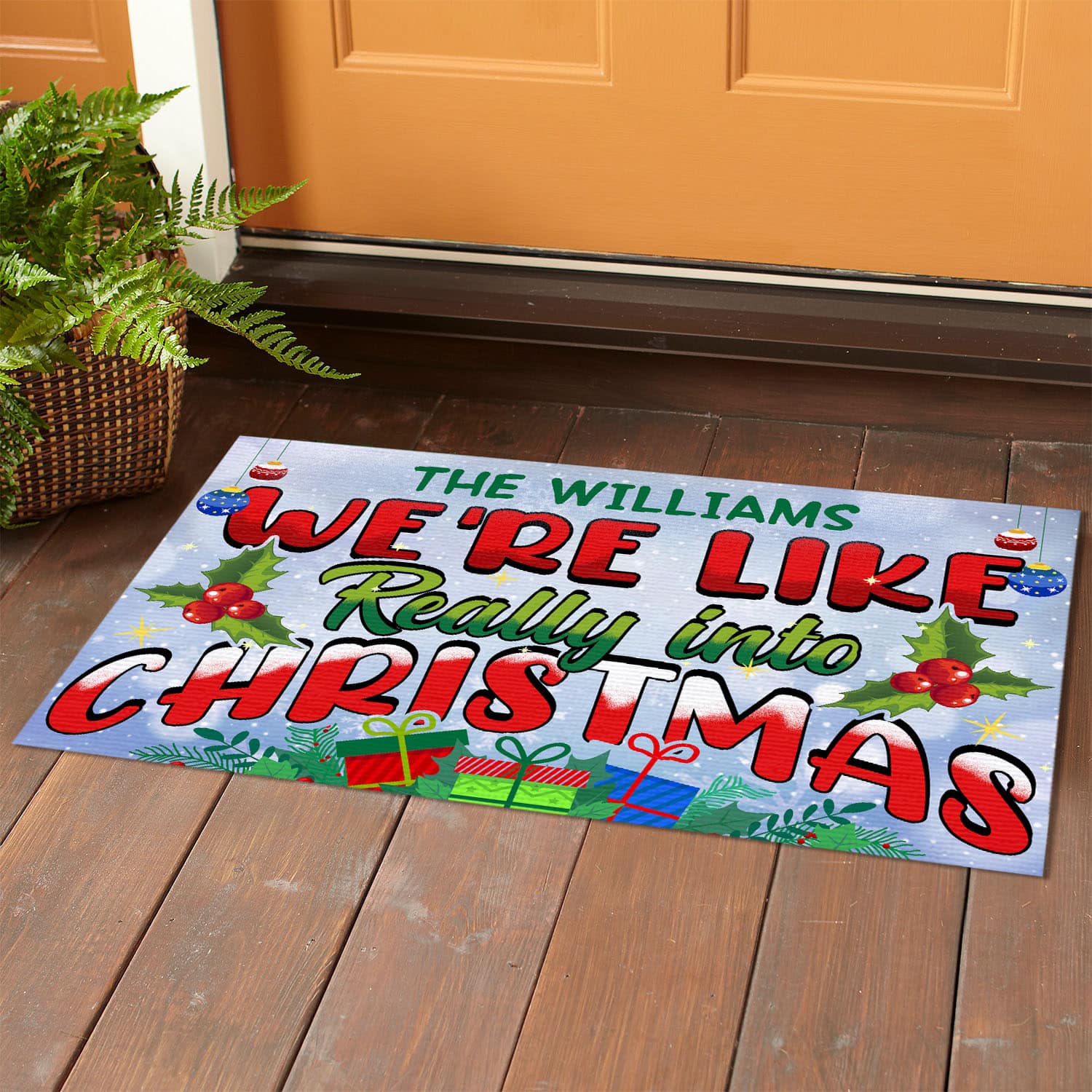 6MH. Into Xmas Mat (Sample Design) Doormat mockup 1