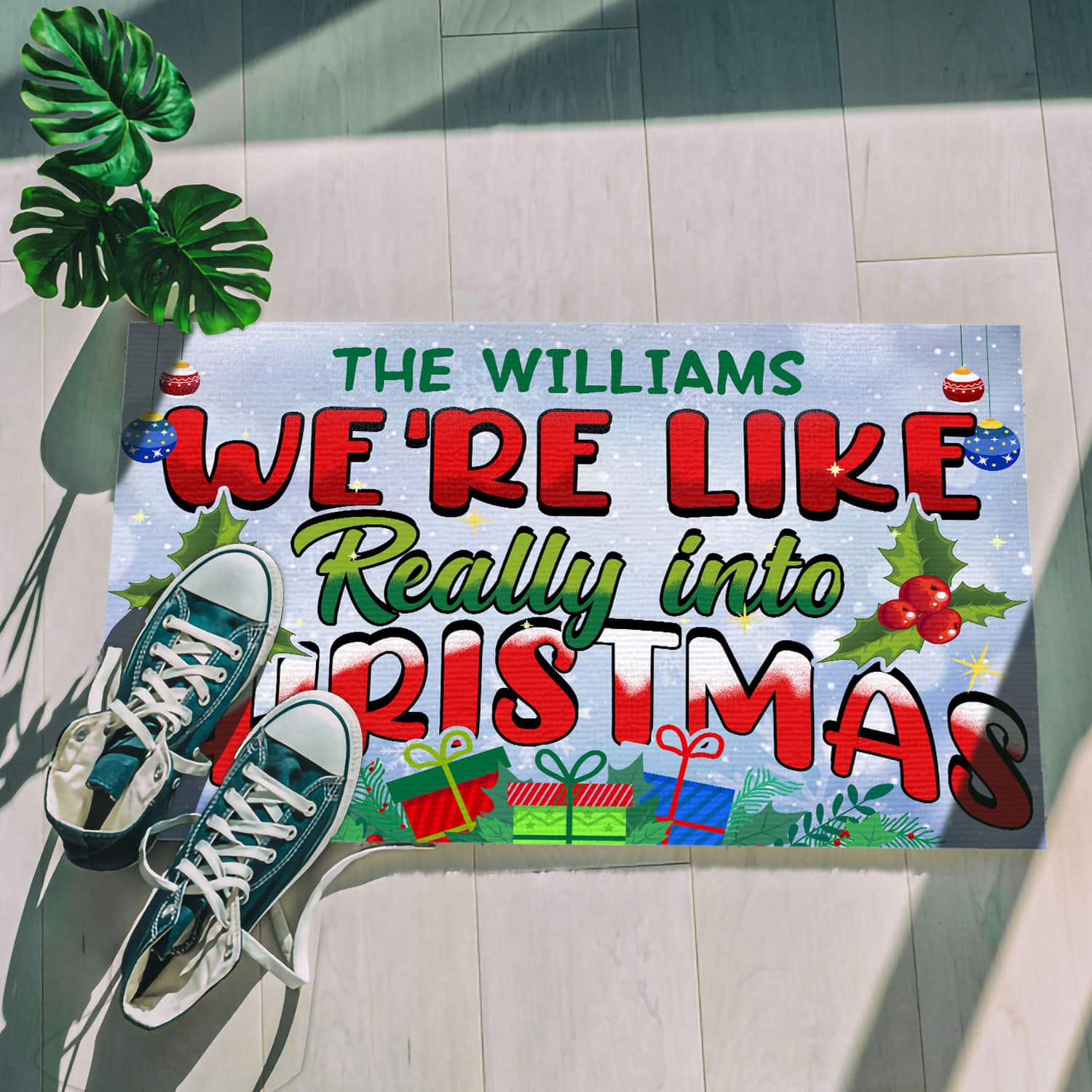 6MH. Into Xmas Mat (Sample Design) Doormat mockup 5