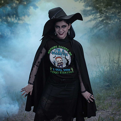 Alternative view of Nothing Scares Me I'm Michael A Diabetic Myers I Deal With Pricks Everyday T-Shirt - Funny Diabetes Halloween Custome Saying Shirt