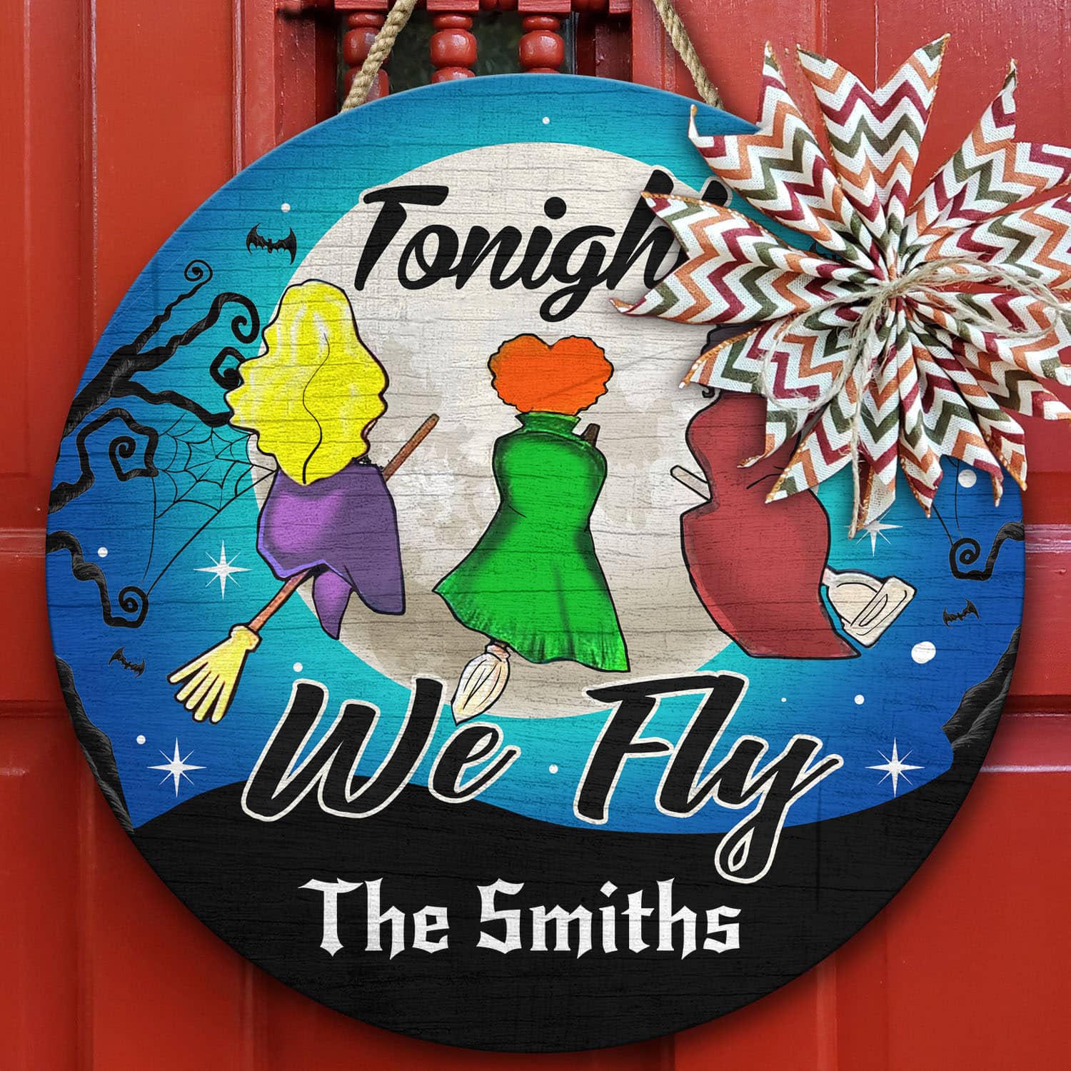 10VT. Tonight We Fly Sanderson (Sample Design) Door Sign Mockup 10