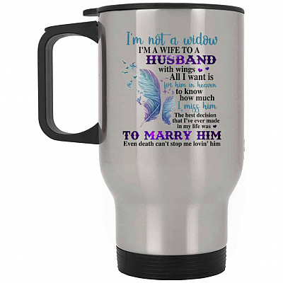 14 oz. Silver Travel Mug