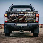 10VT. Veteran It Cannot Be Inherited Tailgate Wrap Mockup 4