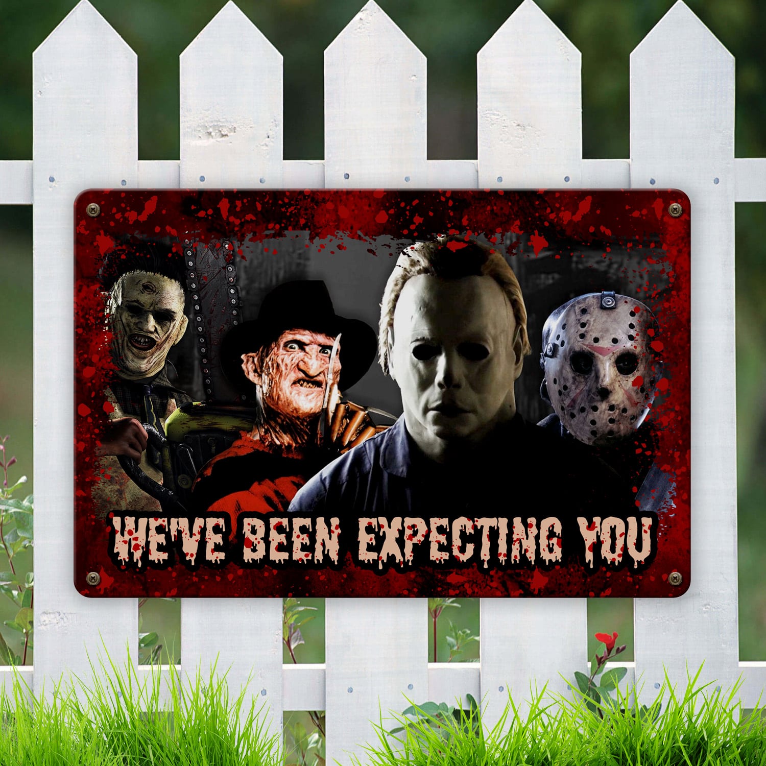 4LV. Weve Been Expecting Metal Sign (2) Metal Sign Mockup 6
