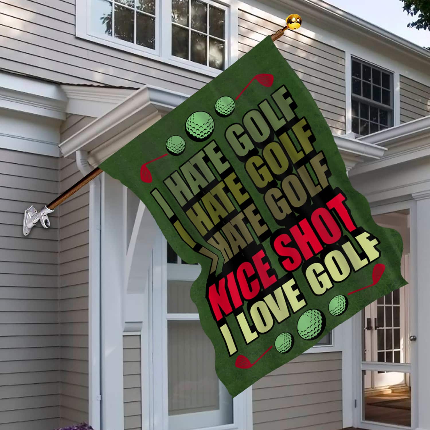 18H. I Hate Golf_30x40 House Flag Mockup 6