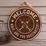 9NH. Are You Vaccinated doorsign(5) Door Sign Mockup 4