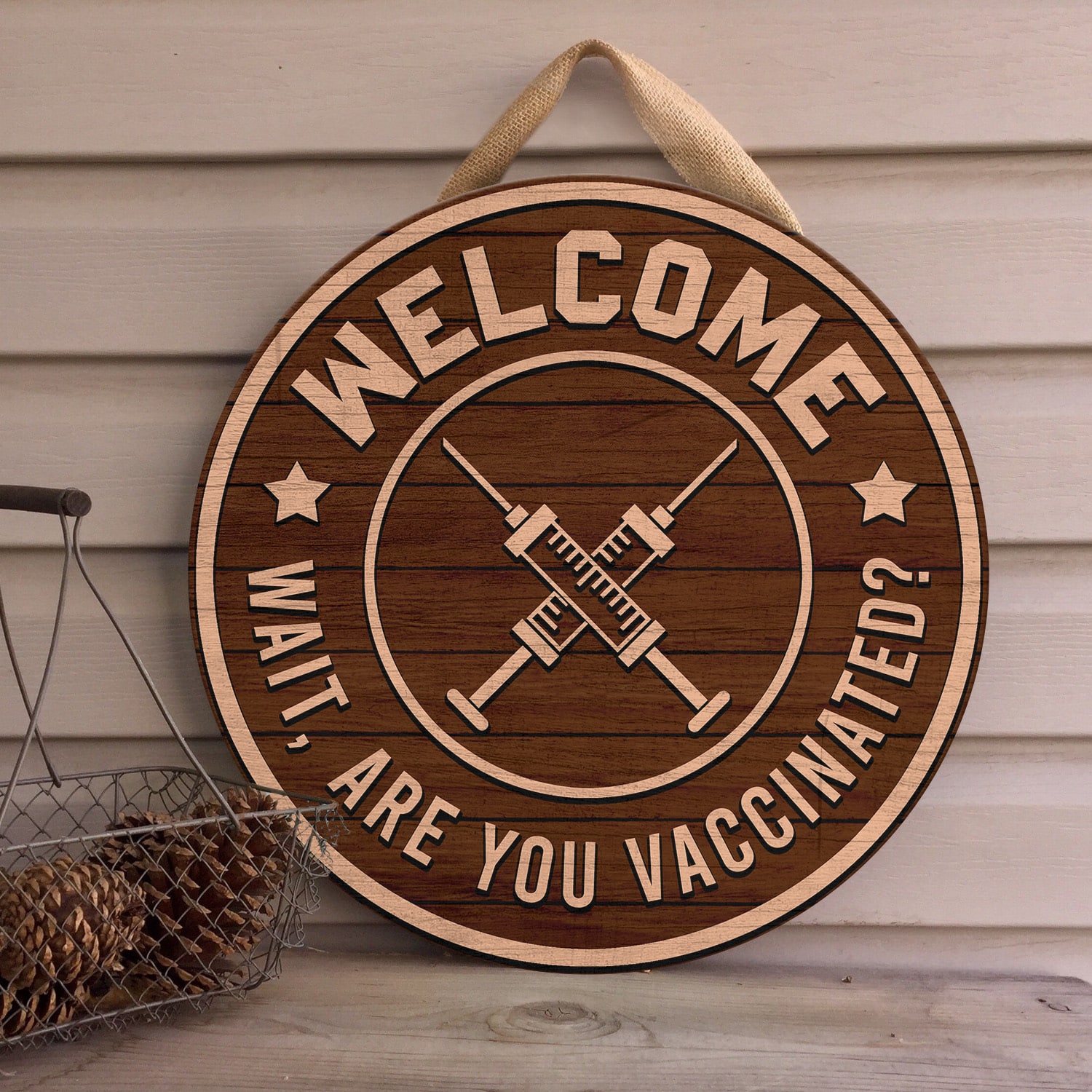 9NH. Are You Vaccinated doorsign(5) Door Sign Mockup 4