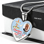 Sometimes I Just Look up Smile and Say I Know that Was You Personalized Photo Memorial Heart Pendant Necklace - Jesus Cross Bangle Sometimes I Just Look up Smile and Say I Know that Was You Personalized Photo Memorial Heart Pendant Necklace - Jesus Cross Bangle