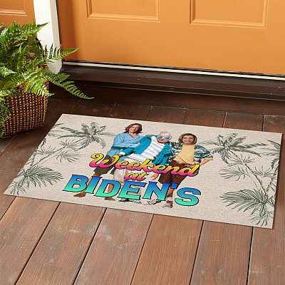 Alternative view of Weekend at Biden's Doormat - Outdoor Indoor Doormat - Funny Joe Biden Doormat