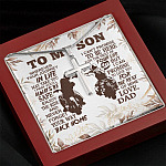 To My Son Wherever Your Journey In Life May Take You I Pray You'll Always Be Safe Artisan Crafted Cross Necklace