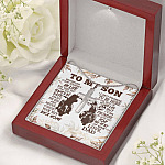 To My Son Wherever Your Journey In Life May Take You I Pray You'll Always Be Safe Artisan Crafted Cross Necklace