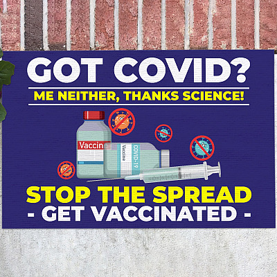 Got Covid Thanks Science Stop The Spread Get Vaccinated Doormat - Outdoor Indoor Doormat - Funny Vaccinated Doormat