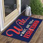 9NH. Are You Vaccinated doormart(5) Doormat mockup 3